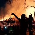 Puluhan rumah di kawasan padat penduduk Palangka Raya terbakar