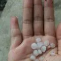 Hujan es landa Kerinci Jambi