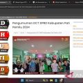 Berikut daftar calon tetap (DCT) anggota DPRD Pati Pemilu 2024