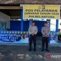 Polres Natuna dirikan posko pelayanan di pelabuhan jelang mudik Lebaran 2024