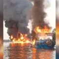 Sebanyak tiga orang ABK alami luka bakar akibat tugboat terbakar di Barsel