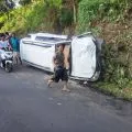 Fortuner terguling di Jalur Suela-Sembalun Lotim, Sembilan penumpang dilarikan ke rumah sakit
