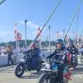 Presiden motoran bareng Raffi Ahmad susuri jalan tol IKN