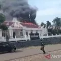 Kantor KPU Morowali, Sulawesi Tengah terbakar usai Pilkada