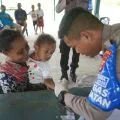 Satgas Keladi Sagu Polres Jayapura periksa kesehatan warga Kampung Kehiran