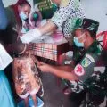 Kodim 1710 Mimika beri makanan tambahan bergizi anak-anak Kampung Pigapu