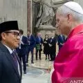 Menko Muhaimin salami Paus Leo di Vatikan