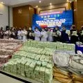 TNI AL musnahkan 2 ton narkoba selundupan di Kepri bernilai Rp7,5 T