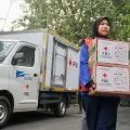 PMI Jakbar membantu korban kebakaran di Tamansari