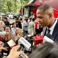 Jelang lawan Jepang, Kluivert dipesai Prabowo agar bermain dengan hati