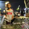 Banjir rob kembali rendam pemukiman warga