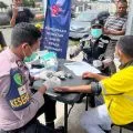Polres Manggarai melakukan pemeriksaan kesehatan gratis untuk ojol