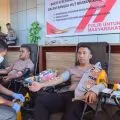 Polres Manggarai menggelar donor darah bantu penuhi kebutuhan darah