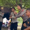 Polres Flores Timur melakukan pemulihan trauma anak korban erupsi