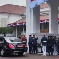 Presiden Prabowo menerima kunjungan PM Anwar di Istana Merdeka