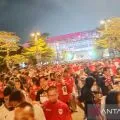 Pendukung Timnas U-23 Indonesia pulang dengan tertib