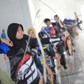 Puluhan pelajar ikuti pertandingan panahan pada POPKOT Tanjungpinang 2025