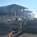 5 kapal nelayan terbakar di perairan dermaga Muara Baru Jakarta Utara