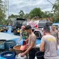 Polres Natuna salurkan 8 ton air bersih gratis atasi kekeringan di Binjai