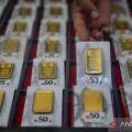 Harga emas Antam hari ini terus merangkak naik