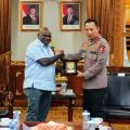 Menteri HAM menemui Kapolri terkait penanganan aksi demo sesuai hak asasi
