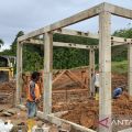 Sumatra floods - BNPB begins building temporary housing in N Tapanuli