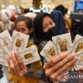 Harga emas Antam naik Rp5.000 jadi Rp2,743 juta/gram