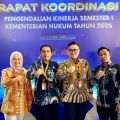 Kemenkum Malut ikuti Rakor Kinerja Semester I 2026