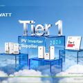 Growatt Recognized as S&P Global Energy Tier 1 PV Inverter Supplier for 2026