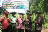 Paringin, 28/11 - PANEN DEMPLOT - Kelompok Tani di Desa Batu Mandi, Kecamatan Batu Mandi, Kabupaten Balangan, Kalimantan Selatan sukses melakukan panen demplot tanaman holtikultura yang dilaksanakan 17 November lalu. Keberhasilan itu merupakan salah satu sukses pelaksanaan program pemanfaatan pekarangan oleh Dinas Pertanian setempat untuk mendukung upaya pemerintah pusat dalam mengamankan stok pangan nasional. Foto: ANTARA/Rusmanadi/A