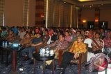 Suasana sosialisasi kurikulum 2013 di Balikpapan, Sabtu (2/3), yang dihadiri Wamendikbud bidang Bidang Pendidikan Musliar Kasim sebagai pembicara. (M Ghofar/ANTARA)