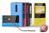 Ada tombol khusus WhatsApp di Nokia Asha 210