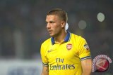  Penyerang Arsenal Podolski Absen Hingga 10 Minggu