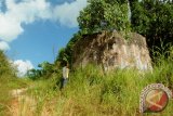 Kotabaru, 30/8 - SITUS YANG TERSISA - Sebuah bangunan kokoh yang berfungsi sebagai tempat penampungan air di Desa Gunung Batu Besar, Kecamatan Sampanahan, merupakan salah satu bukti keberadaan Belanda di daerah tersebut yang sampai saat ini masih bisa ditemui. Gunung Batu Besar pada abad ke-18-19 dikenal dunia internasional sebagai Little Singapore setelah dibangun Belanda sebagai kawasan industri dan pertambangan. Namun sayang, situs sejarah jejak rekam Belanda di daerah tersebut banyak yang rusak akibat aktivitas pertambangan batu bara oleh perusahaan pemegang PKP2B, PT Arutmin dan tidak ada bentuk pelestarian dari pemerintah daerah setempat. (Foto: Antara/Rusmanadi)