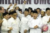 Prabowo ucapkan selamat Idul Fitri kepada relawan 