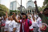 Aksi Pendukung Prabowo-Hatta