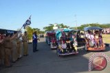 Pawai dalam rangka perayaan HUT RI ke 70 di Gorontalo Utara