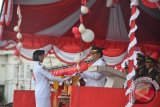 Penurunan Bendera Merah Putih di Gorontalo