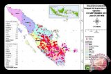 Satelit deteksi 18 titk panas di Sumatera