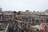 Kampung nelayan terbakar di Dusun Pelabuhan Desa Katialada Kabupaten Gorontalo Utara