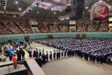 Universitas Pancasila mewisuda 1.508 orang dari berbagai program studi sarjana, pascasarjana dan doktor di JCC Jakarta, Kamis (8/10). (Humas UP)