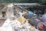 Penahan Embung Desa Sababilah Barito Selatan Jebol 