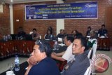 Suasana Rapat Kerja Serikat Pekerja Antara (SPA) di Bogor, Jabar 4-6 Maret 2016 bersama unsur Dewas, Direksi, Aspek Indonesia dan KSPI. Kegiatan itu didukung PT Indocement Tunggal Prakarsa (Tbk), BPJS Ketenagakerjaan dan BPJS Kesehatan. (ANTARA FOTO/Humas SPA/16).