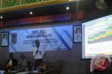 Banjarmasin - General Manager PT. PLN Kalselteng Purnomo menghadiri kegiatan Jumpa Pers Kebijakan Kelistrikan di Kalsel yang digelar kerja sama Biro Humas Pemprov Kalsel dengan PWI Kalsel. Foto Antara/A.Hakim.M