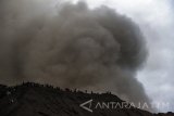 Wisatawan dan masyarakat suku Tengger menuju kawah Gunung Bromo pada Upacara Yadnya Kasada, Probolinggo, Jawa Timur, Sabtu (21/7). Upacara Kasada merupakan upacara adat masyarakat Suku Tengger sebagai bentuk ucapan syukur kepada Sang Hyang Widi sekaligus meminta berkah dan menjauhkan dari malapetaka. Antara Jatim/Zabur Karuru/16