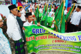 Bupati Sintang, Jarot Winarno membuka Hari Satri Nasional (HSN) di Pondok Pesantren Darul Ma'arif Sintang (Foto Tantra)