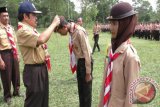 Sekretaris Daerah Kabupaten Banjar H Nasrunsyah membuka secara resmi jalannya Perkemahan Sabtu Minggu (PERSAMI) SMK Negeri 1 Martapura di Bumi Perkemahan Lamdikada Sungai Ulin Banjarbaru, Sabtu pagi (5/11).(Foto Antaranews.Kalsel/hms/f)
