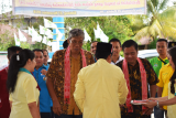 Bupati Sintang, Jarot Winarno, menghadiri pelantikan Pengurus Komisariat Pemuda Katolik Kabupaten Sintang di Gedung Pancasila Kabupaten Sintang, Minggu (27/11/2016). (Foto Humas Pemkab Sintang / Faiz)