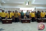 Bupati Tabalong, Anang Syakhfiani menghadiri pelantikan pengurus DPD Golkar Kabupaten Tabalong  dengan ketus terpilih Mawardi dan Ketua Harian dijabat Darwin Awie.Foto Antaranews.Kalsel/Herlina Lasmianti