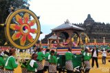 Thousands Of Buddhists, Monks Hold Waisak Day Procession 